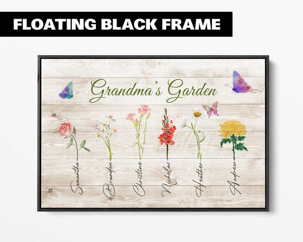 Grandma's Garden Family Gift - Personalized Art Print